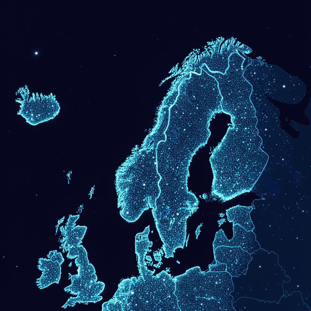Karta över Norden med Nordic Cloudtechs närvaro